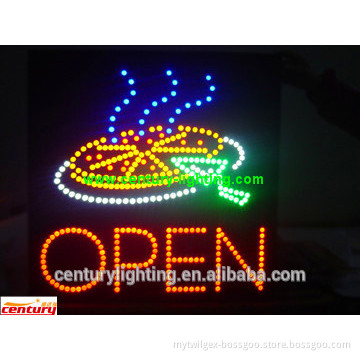 wholesale pizza open animated led sign